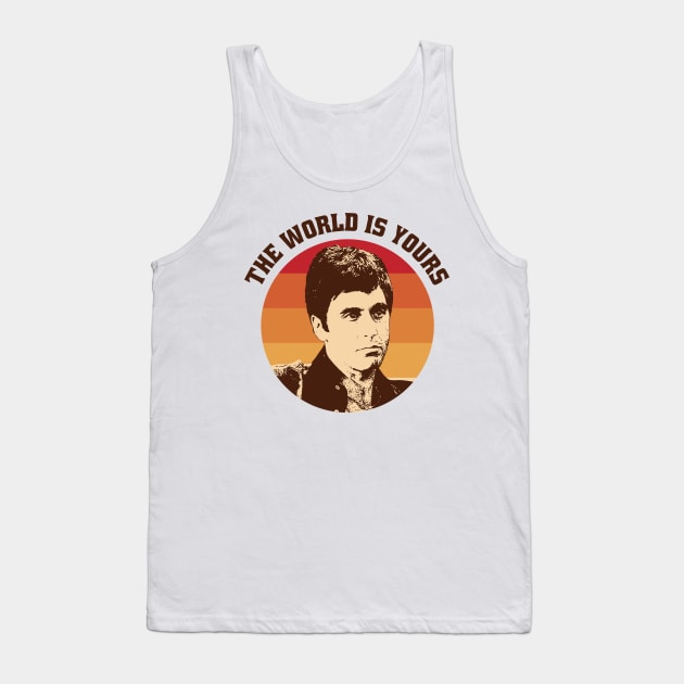 Vintage The World Is Yours Tank Top by Mollie